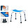 Поддерживающий стул для ванной и душа ТИТАН (складной, регулируемый) С отверстиями для лейки (душа), фото 7