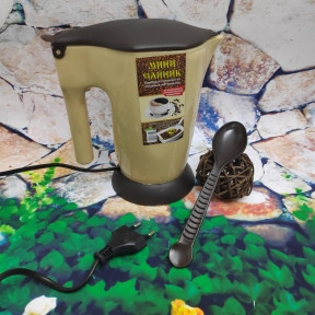Электрический Мини-чайник, Малыш 0,5 литра Кофейный с коричневой крышкой - фото 1 - id-p181591921