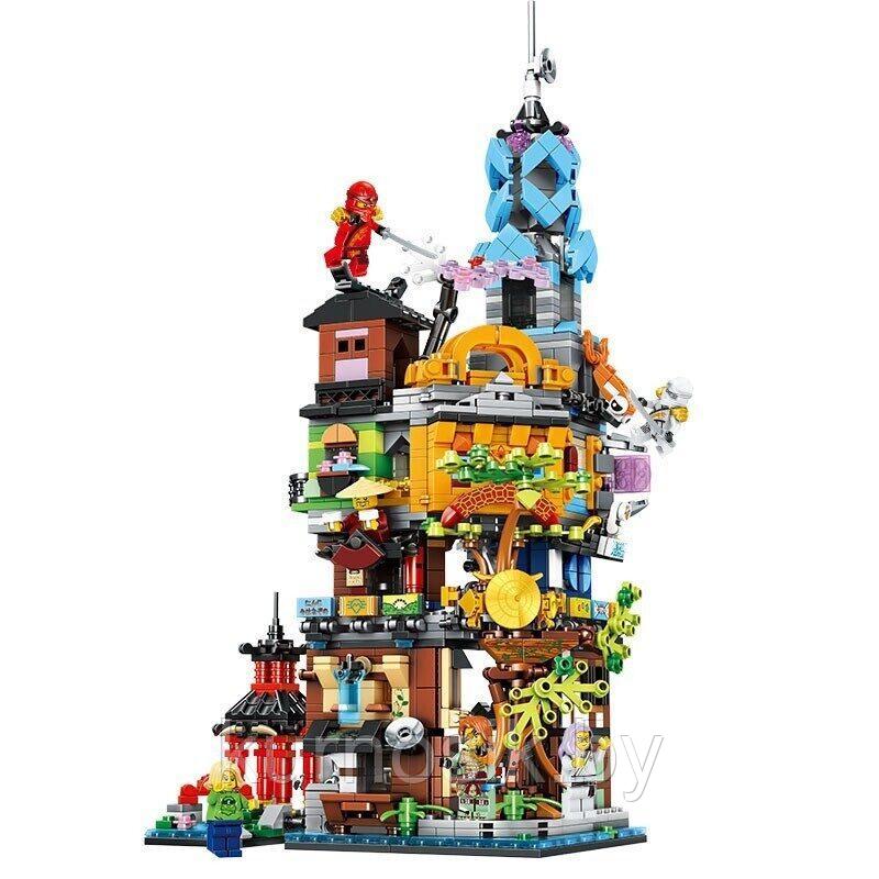 Конструктор Ninjago 76082 Сады Ниндзя Сити, 1661 деталей - фото 3 - id-p196586160