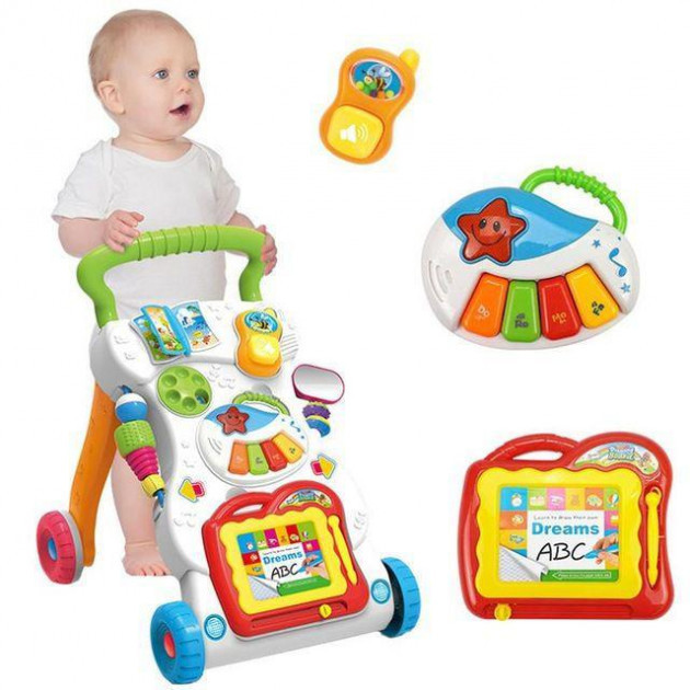 Каталка-ходунки Music Walker игровой развивающий центр HE0801 - фото 5 - id-p196594195