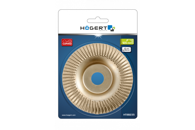 HT8B235 Плоский выпуклый резной диск, HOEGERT, фото 2