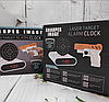 Будильник-мишень, часы Gun Alarm Clock, 3 в 1. Черный, фото 10