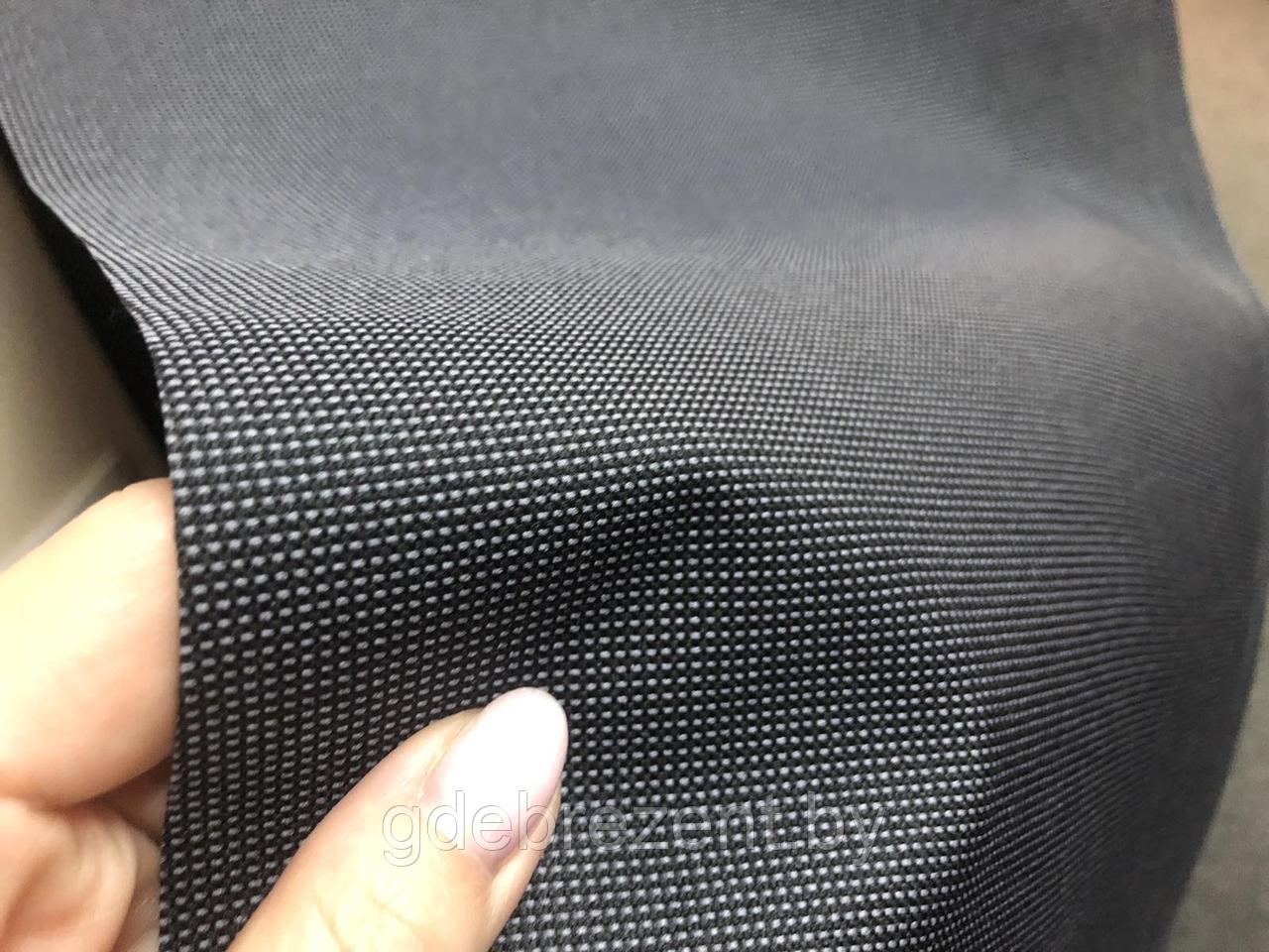 Ткань Оксфорд 600Д ПВХ черно-серый