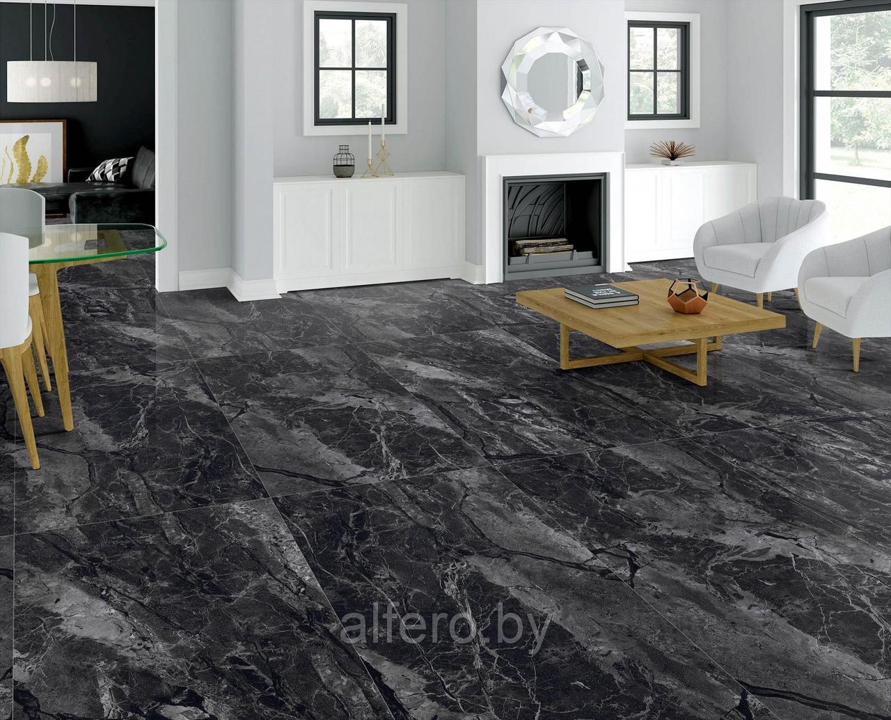 Керамогранит Laparet 60x120 Kenya Nero High Glossy Polished рект. 46,08 м2 (1к=2) - фото 2 - id-p196610809