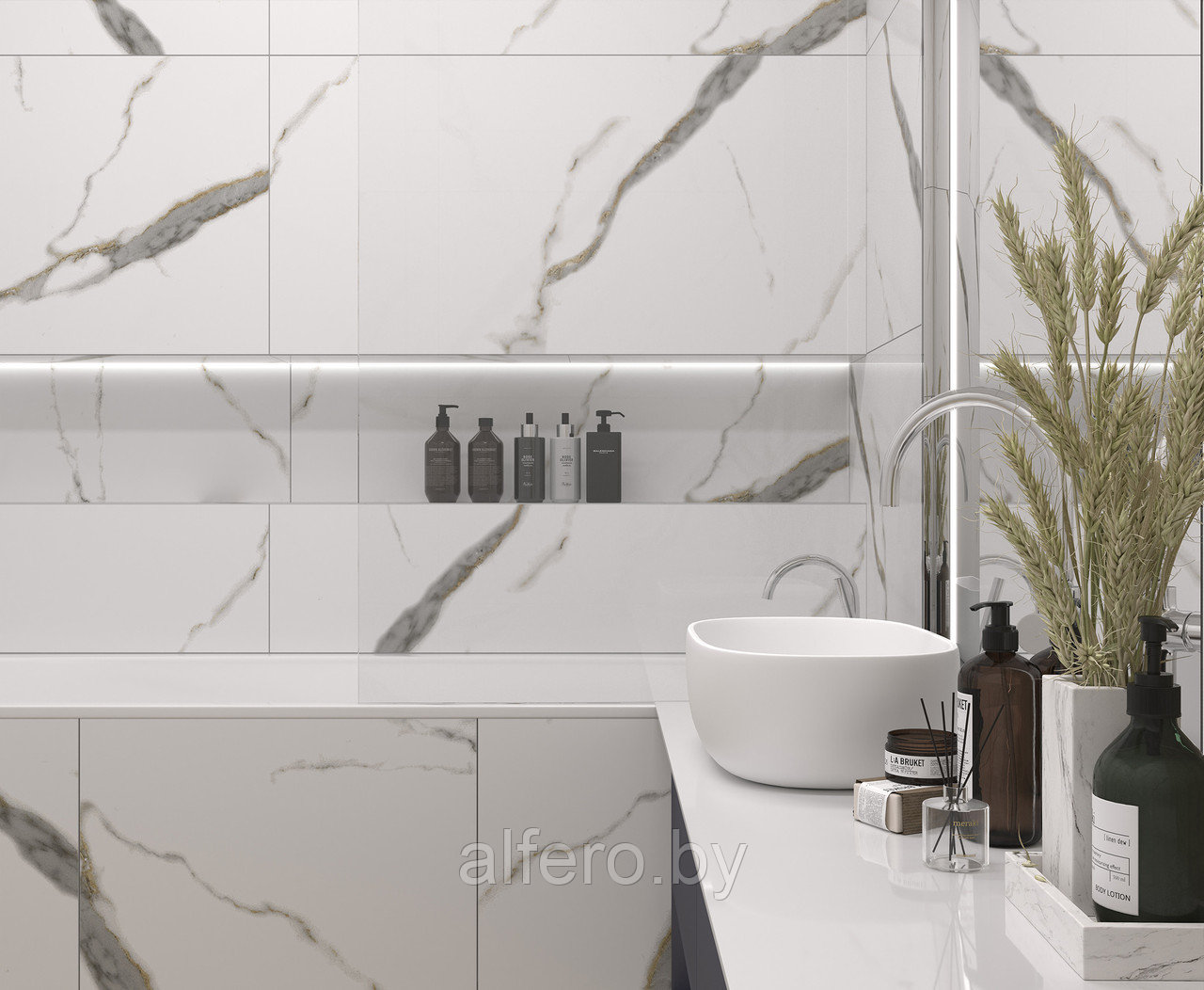 Керамогранит Laparet 60x120 Statuario Crown Polished рект. 46,08 м2 (1к=2)
