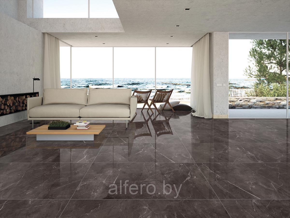 Керамогранит Laparet 60x60 Vitrum Dark Grey High Glossy Polished рект. 57,6 м2 (1к=4)