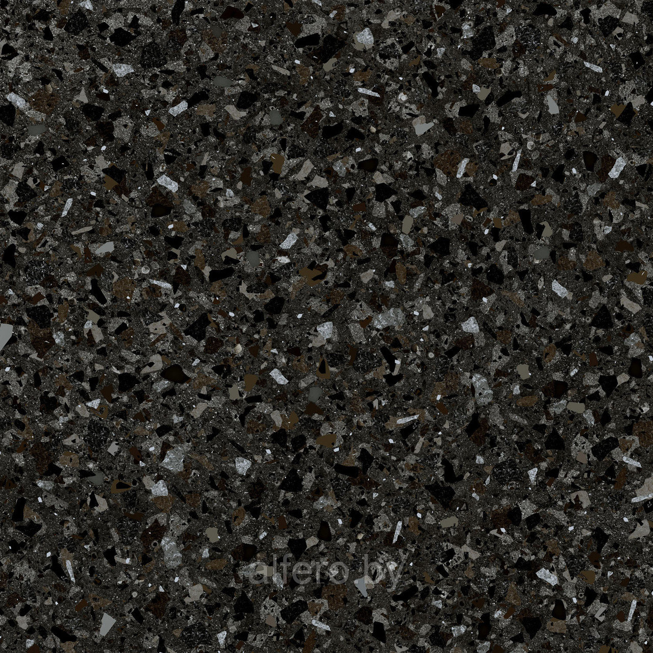 Керамогранит Терраццо 5 500х500 Керамин черный - фото 1 - id-p196609991