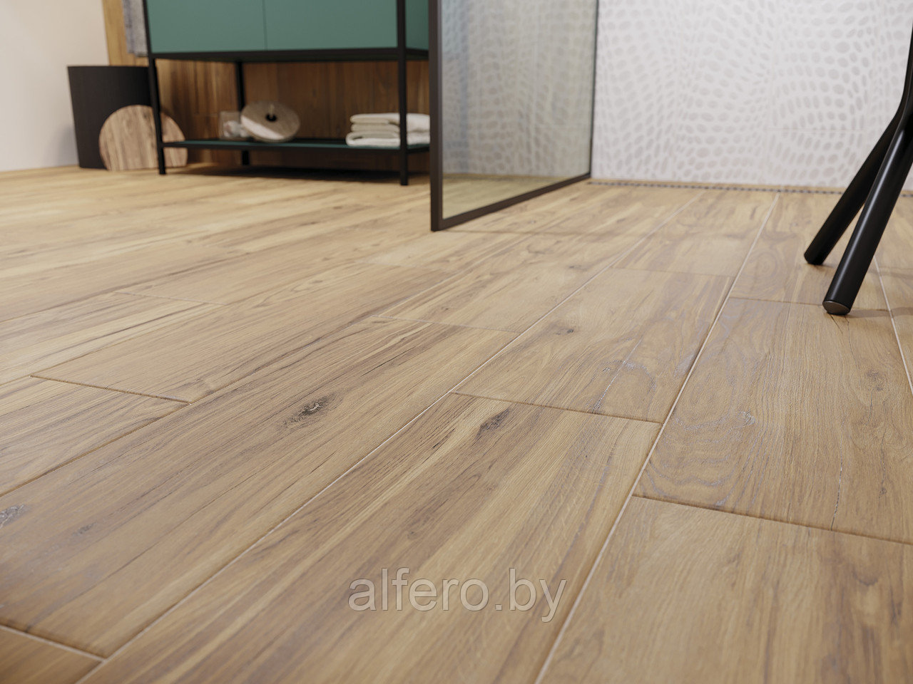 Керамогранит Cersanit Organicwood коричневый рельеф 18,5x59,8