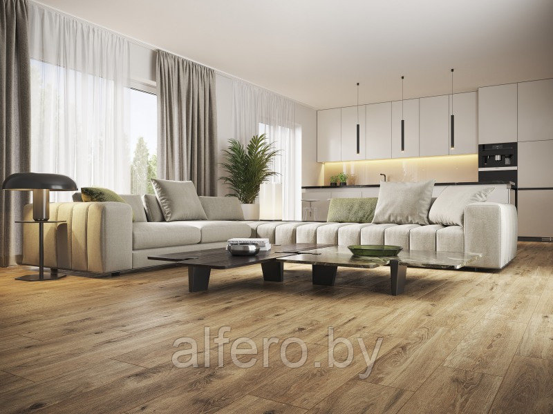 Керамогранит Cersanit Wood Concept Natural светло-коричневый ректификат 21,8x89,8 0,8 - фото 1 - id-p196610452