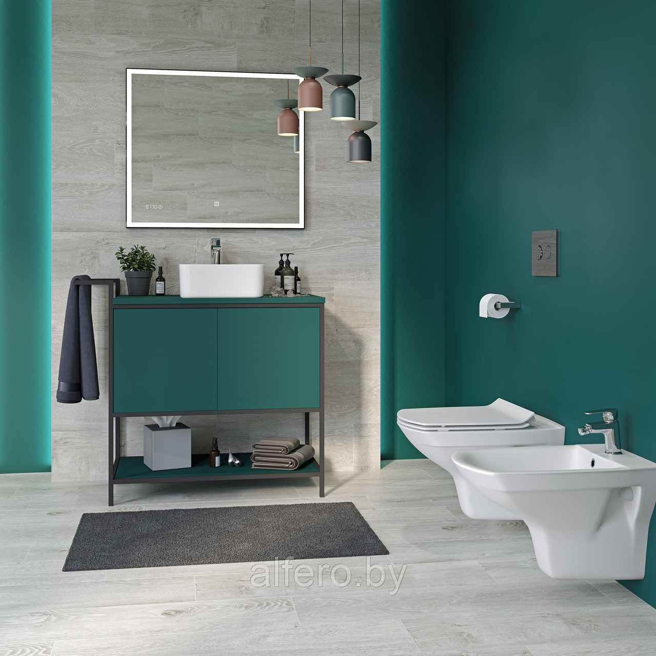 Керамогранит Cersanit Wood Concept Prime светло-серый ректификат 21,8x89,8 0,8