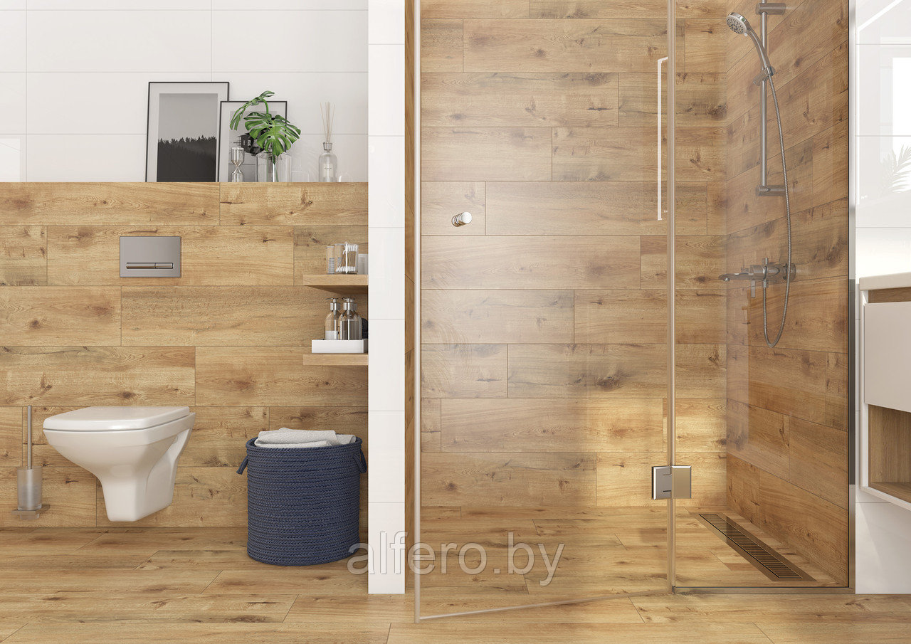 Керамогранит Cersanit Wood Concept Rustic бежевый ректификат 21,8x89,8 0,8 - фото 10 - id-p196610458