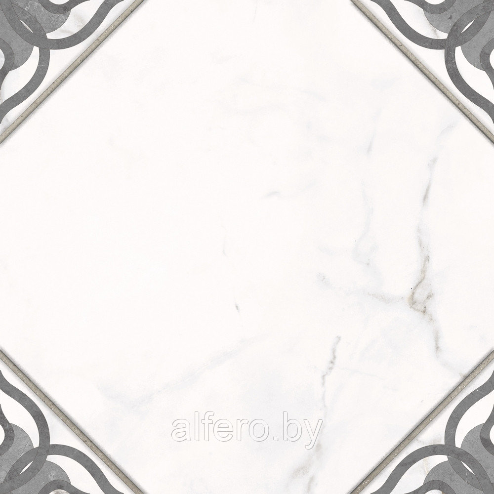 Керамогранит Cersanit Gretta узоры белый рельеф 29,8x29,8 - фото 6 - id-p196610548
