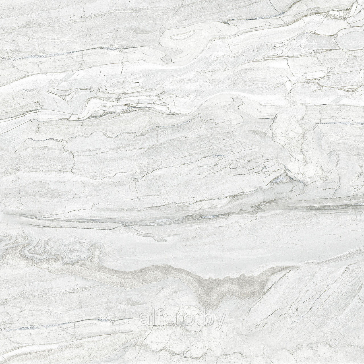 Керамогранит Alma Ceramica Arcadia 570*570 (белый), GFU57ARC00L лаппатир. рект.