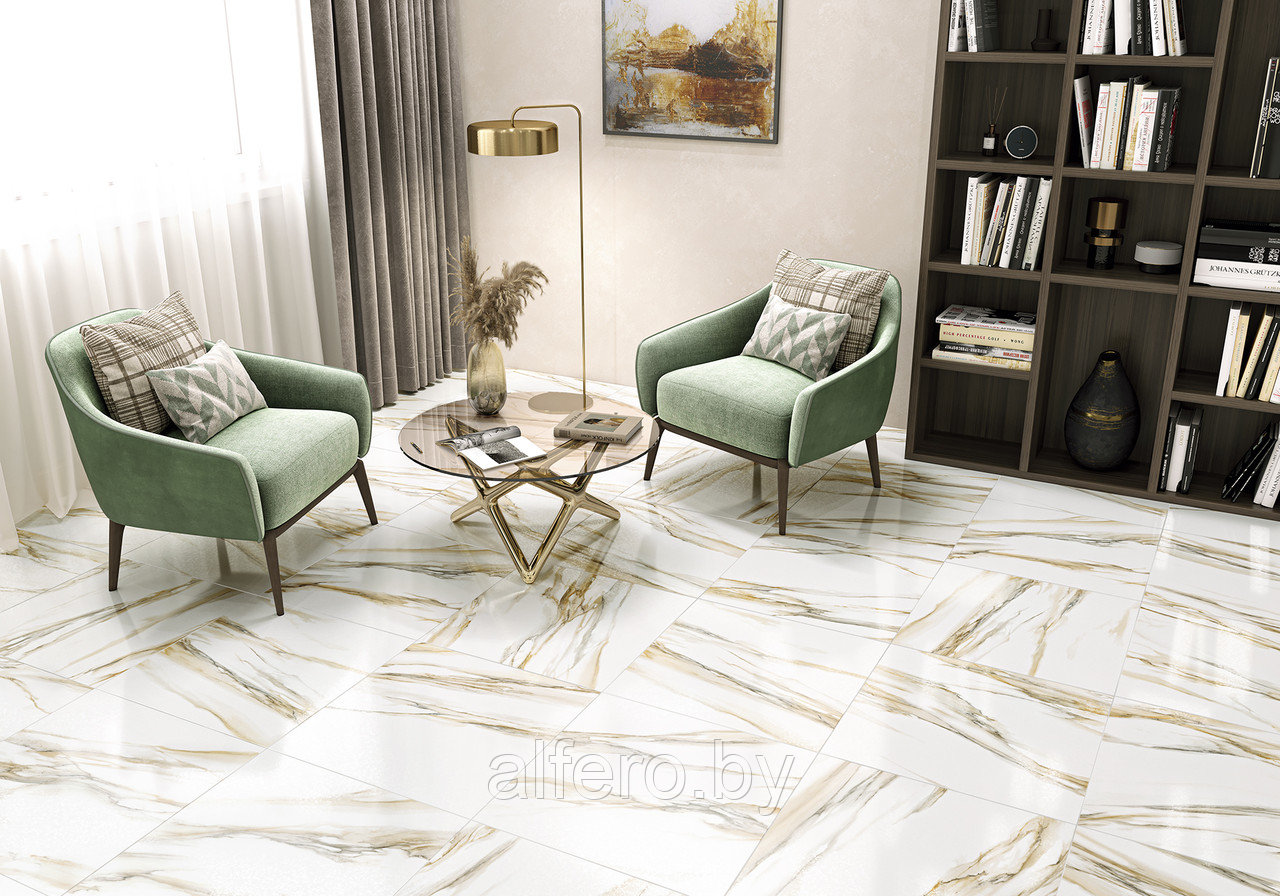 Керамогранит Alma Ceramica Fusion 570*570 (бежевый), GFU57FSN04L лаппатир. рект.
