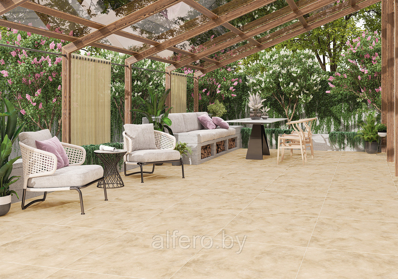 Керамогранит Alma Ceramica Soul 570*570 (бежевый), GFU57SUL04R матов. рект.