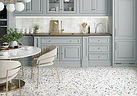 Керамогранит Alma Ceramica Terrazzo 570*570 (белый), GFU57TRZ07L лаппатир. рект.