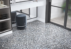 Керамогранит Alma Ceramica Terrazzo 570*570 (серый), GFU57TRZ70L лаппатир. рект.