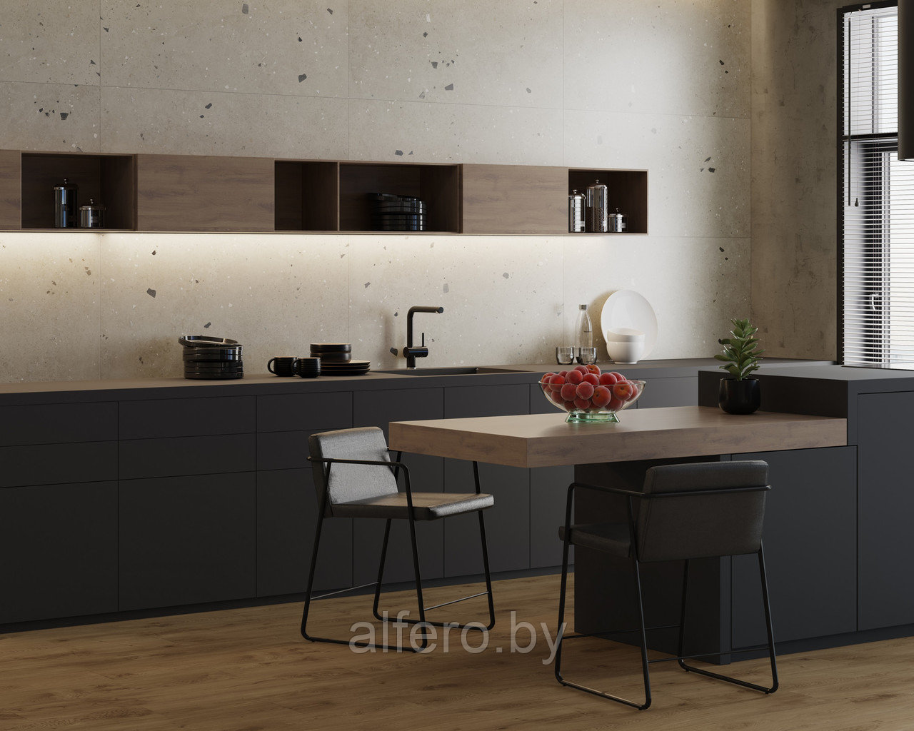 Керамогранит Kerranova Etagi 600х1200х11 K-2014 MR 600х1200х10 S1 бежевый