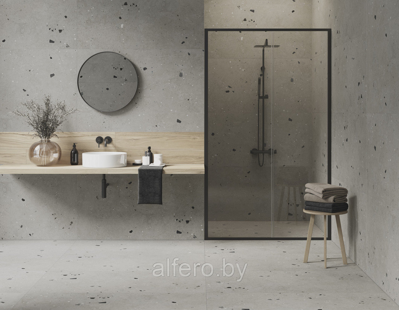 Керамогранит Kerranova Etagi 600х1200х11 K-2015 MR 600х1200х10 S1 серый