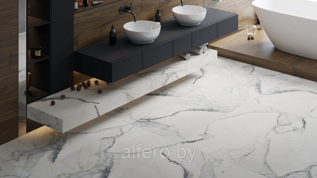 Керамогранит Kerranova Iceberg 600х1200х11 K-2002 LR 600х1200х11 S1 с синим