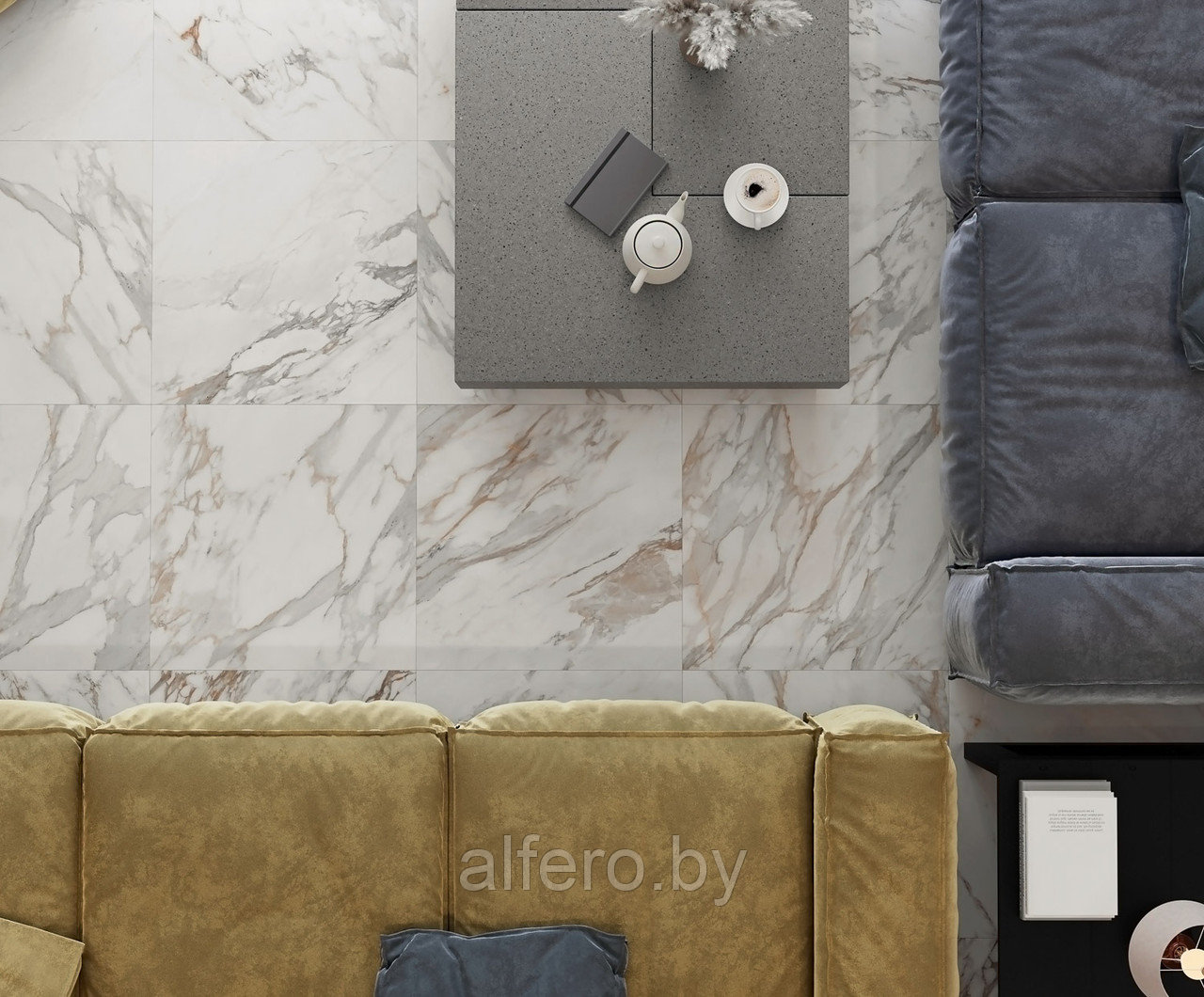 Керамогранит Laparet 60x120 Calacatta Roma Polished рект. 46,08 м2 (1к=2)