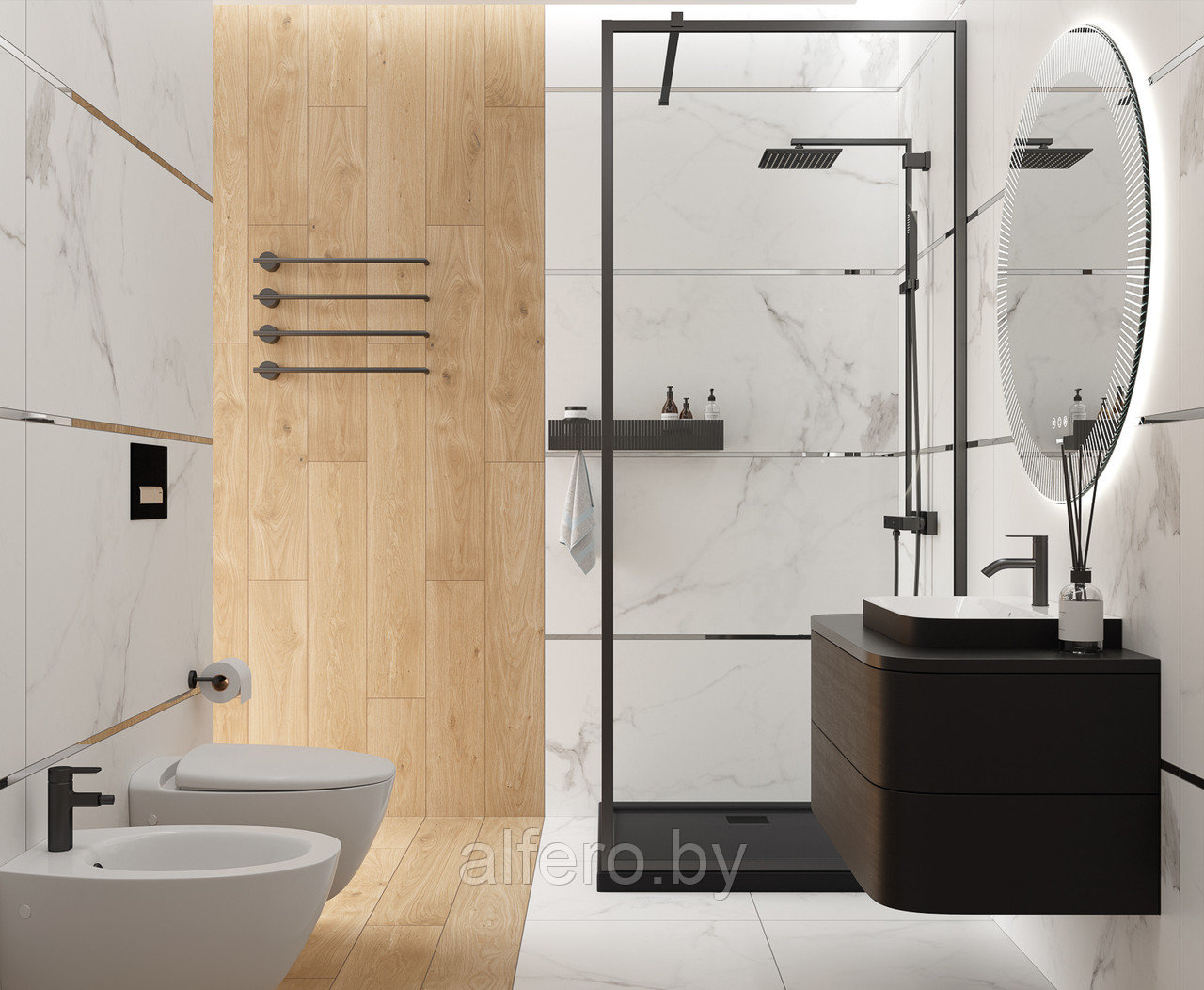 Керамогранит Laparet 60x120 Calacatta Royal Velvet рект. 46,08 м2 (1к=2)