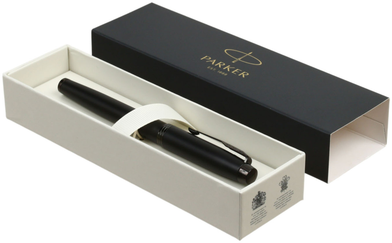 Ручка подарочная перьевая Parker IM Achromatic Black корпус черный - фото 4 - id-p196612100