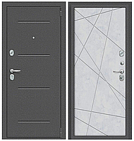 Двери входные металлические Porta R 104.15 Антик Серебро/Snow Art
