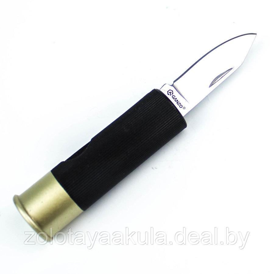 Нож GANZO Black складной туристический, черный
