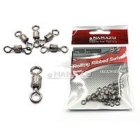 Вертлюг NAMAZU Rolling Ribbed Swivel №07