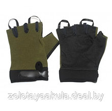 Перчатки туристические СЛЕДОПЫТ зеленые без пальцев, размер XL