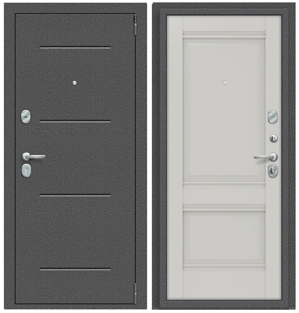 Двери входные металлические Porta R 104.K42 Антик Серебро/Nardo Grey - фото 1 - id-p196618901