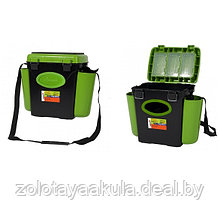 Ящик зимний Helios FishBox 230*310/430*404мм 10л, зеленый (односекционный)