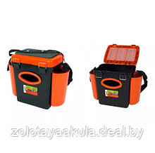 Ящик зимний Helios FishBox 230*310/430*404мм 10л, оранжевый (односекционный)