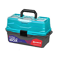 Ящик Tackle Box Nisus для снастей трехполочный, бирюзовый