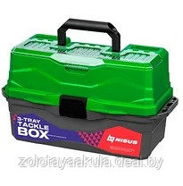 Тонар Ящик Tackle Box Nisus для снастей трехполочный, зеленый