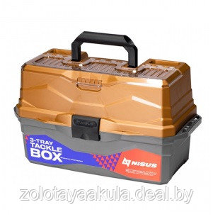 Ящик Tackle Box Nisus для снастей трехполочный, коричневый - фото 1 - id-p196623406