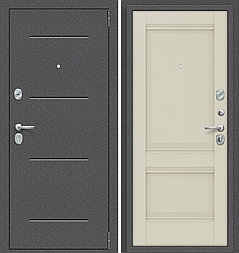 Двери входные металлические Porta R 104.K42 Антик Серебро/Safari