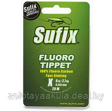 Леска флюорокарбоновая Sufix Fluoro Tippet Clear 25м 0,245мм