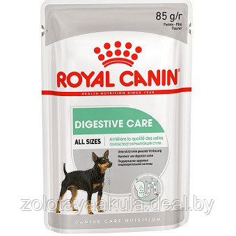 85гр Влажный корм ROYAL CANIN Digestive Care для взрослых собак с чувствительным пищеварением, паштет (пауч) - фото 1 - id-p196623456