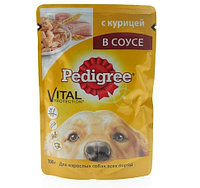 Корм PEDIGREE для взрослых собак курица в соусе 85г