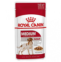 Корм ROYAL CANIN Medium Adult 140гр кусочки в соусе для взрослых собак средних пород