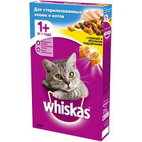 WHISKAS Корм WHISKAS для стерилизованных кошек, подушечки с курицей, 350гр