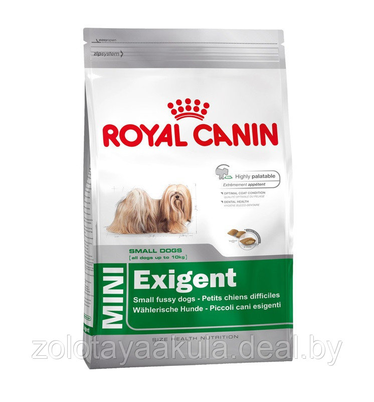 Корм в развес ROYAL CANIN Mini Exigent для собак мелких пород привередливых в питании, 1кг - фото 1 - id-p196619368