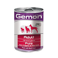 Консервы Gemon Dog Adult PATE Beef Tripe для собак паштет с говяжьим рубцом, 400гр