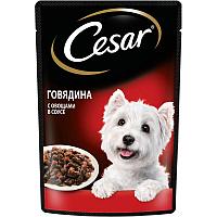 CESAR Корм Cesar для взрослых собак Говядина с овощами в соусе, 85гр