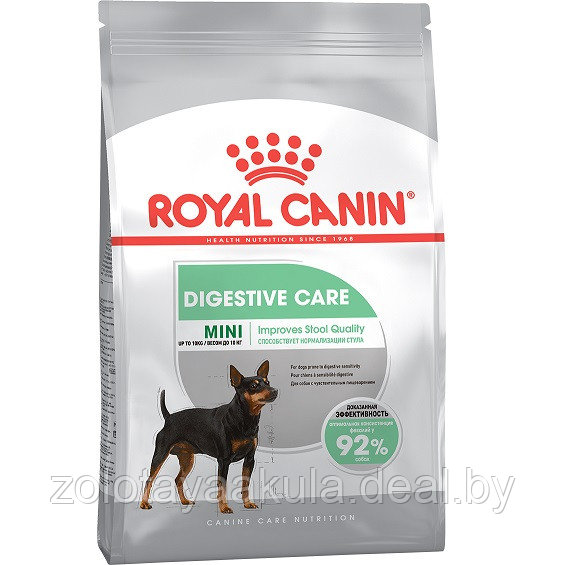 3кг Корм ROYAL CANIN Mini Digestive Care для взрослых собак мелких размеров с чувствительным пищеварением - фото 1 - id-p196619430