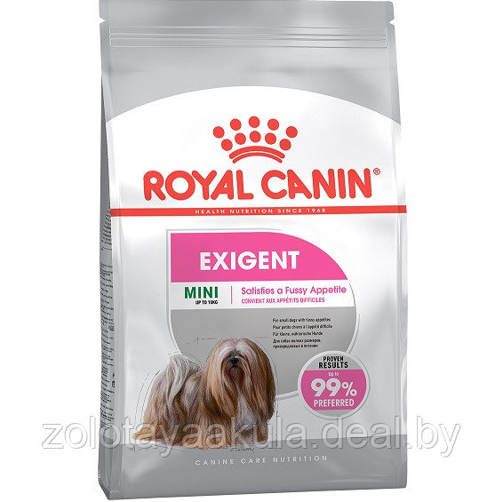1кг Корм ROYAL CANIN Mini Exigent для взрослых собак мелких пород, привередливых в питании - фото 1 - id-p196619431