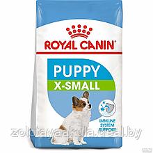 0,5кг Корм ROYAL CANIN X-Small Puppy для щенков миниатюрных пород до 10 месяцев