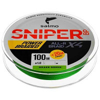 Плетенка Salmo Sniper BP All R Braid x4 Grass Green 0,11мм 100м
